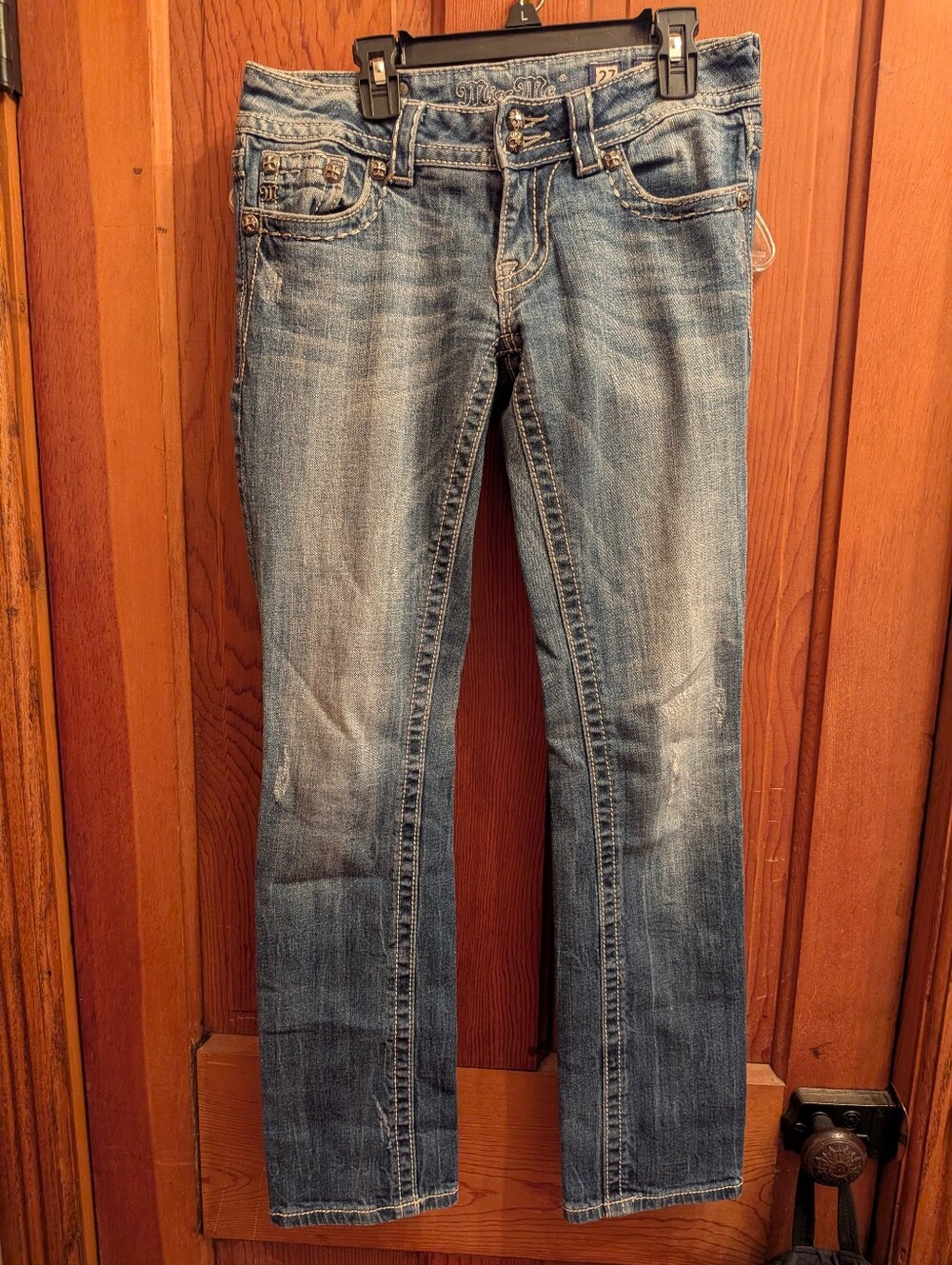 Women's Miss Me Jeans Straight Leg Size 27